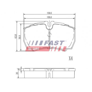 Kit Plaquette de Frein Arrière Pour Iveco Daily III IV V VI 2991667 42470841