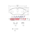 Kit Plaquette de Frein Avant Pour Iveco Daily III IV V VI 42555881 42561355