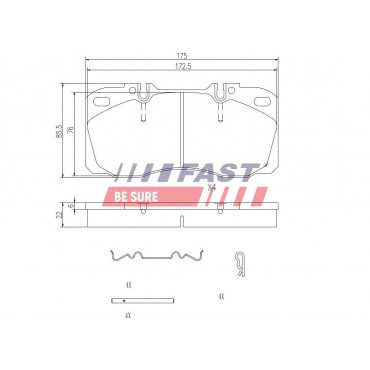 Kit Plaquette de Frein Avant Pour Iveco Daily IV V VI 1906144 1906298 1906402