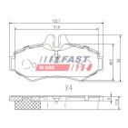Kit Plaquette de Frein Arrière Pour VW Mercedes-Benz Puch 2D0698451B 0004202420