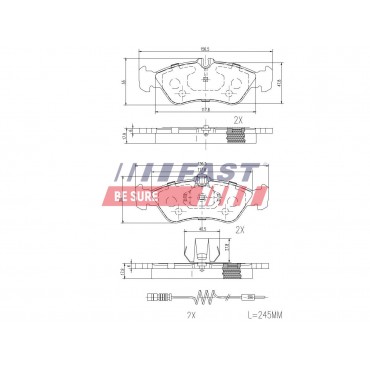 Kit Plaquette de Frein Arrière Pour VW LT 28-35 28-46 Mercedes-Benz Classe G