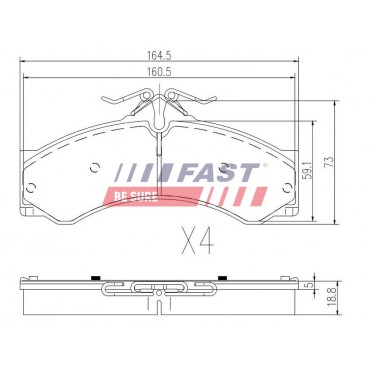 Kit Plaquette de Frein Avant Pour VW LT 28-35 28-46 Mercedes-Benz Sprinter