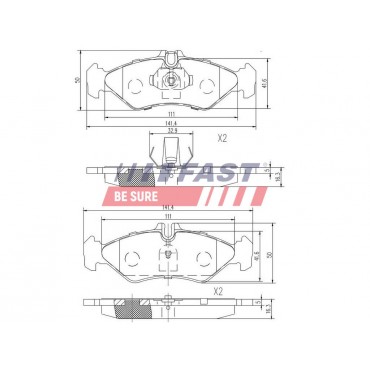 Kit Plaquette de Frein Arrière Pour VW LT 28-35 28-46 Mercedes-Benz Sprinter