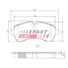 Kit Plaquette de Frein Avant Pour VW Crafter 30-35 30-50 Mercedes-Benz Sprinter