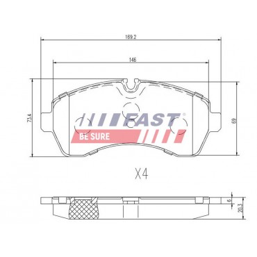Kit Plaquette de Frein Avant Pour VW Crafter 30-35 30-50 Mercedes-Benz Sprinter