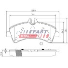 Kit Plaquette de Frein Arrière Pour VW Crafter 30-35 30-50 Mercedes-Benz