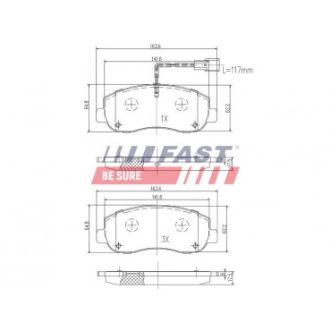 Kit Plaquette de Frein Avant Pour Renault Opel Nissan Vauxhall 410601061R