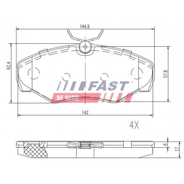 Kit Plaquette de Frein Avant Pour Renault Opel Nissan Vauxhall 8671016180