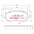 Kit Plaquette de Frein Avant Pour Renault Opel Vauxhall 7701205294 4404777