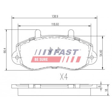 Kit Plaquette de Frein Avant Pour Renault Opel Vauxhall 7701205294 4404777