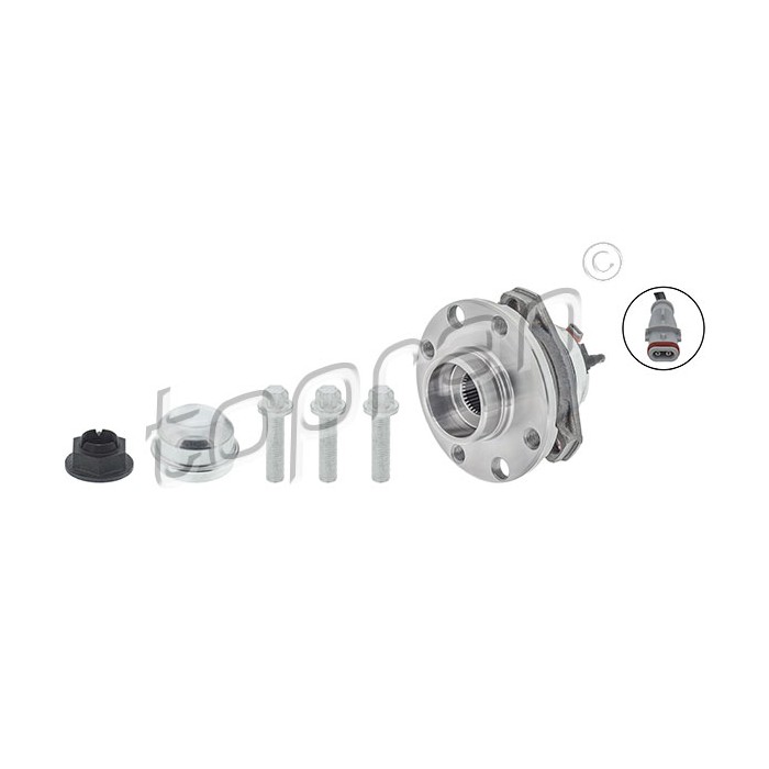 Moyeu de Roue Avant Pour Opel Astra H Vauxhall Astravan Camionnette/Break