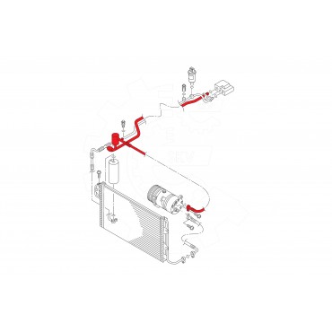 Tuyau de Clim Pour VW Bora Audi Seat Skoda 1J1820743AM 1J1820743AL 1J1820743E