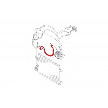 Tuyau de Clim Pour VW Audi Seat Skoda 1K0820721AC 1K0820721AJ 1K0820721BN