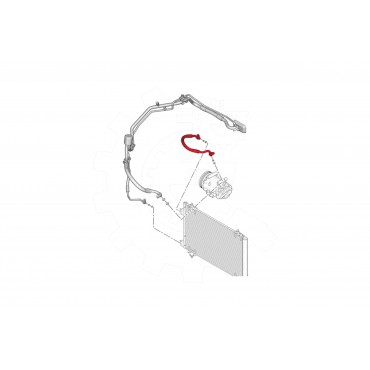 Tuyau de Clim Pour Peugeot 307 Citroën C4 6460ZP
