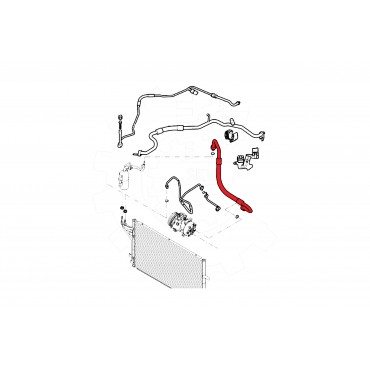 Tuyau de Clim Pour Ford C-Max Focus II 3M5H19N602EJ
