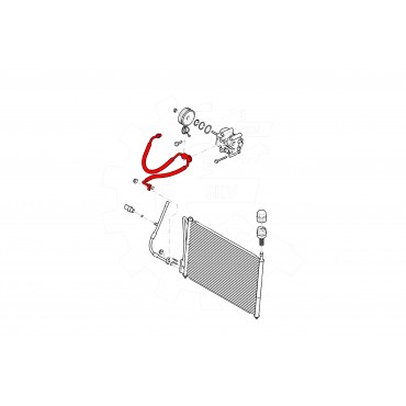 Tuyau de Clim Pour Ford Focus Turnier 1062523 1067323 1330200 XS4H19D850BB