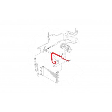 Tuyau de Clim Pour VW FOX Seat Skoda Fabia I 6Q0820721AF 6Q0820721N 6Q0820721F