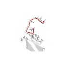 Tuyau de Clim Pour VW California T5 Camper Multivan V Transporter 7H1820741S