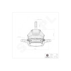 Support Moteur Gauche Pour Audi 100 A6 4A0199351A 4A0199351B