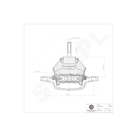 Support Moteur Gauche Pour Audi 100 A6 4A0199351A 4A0199351B