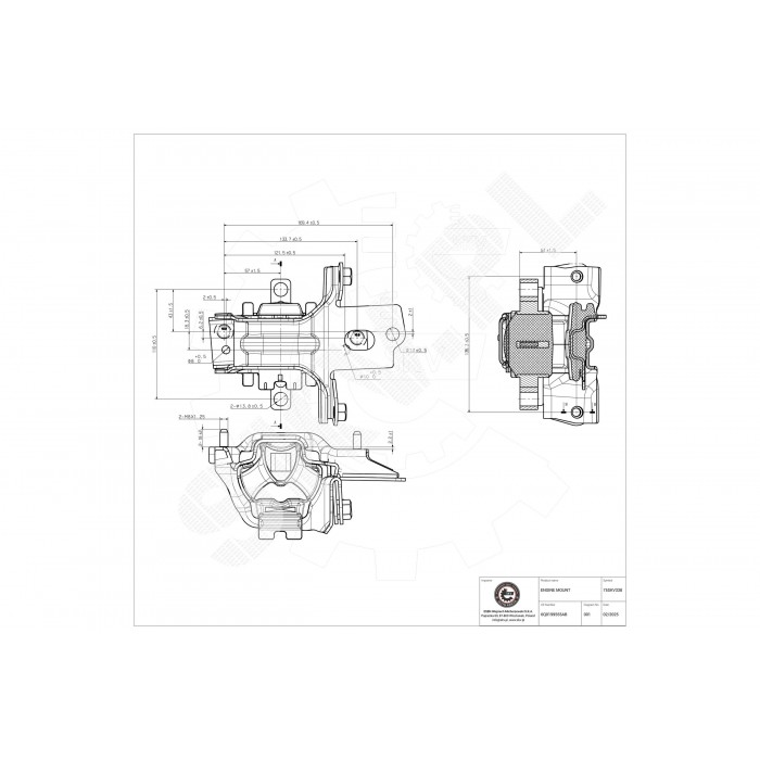 Support Moteur Gauche Pour VW Audi Seat Skoda 6Q0199555AB 6Q0199555AE 6R0199555