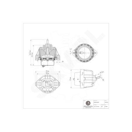 Support Moteur Pour BMW Série 1 E81 E82 E87 E88 3 E90 E91 E92 E93 22116773742