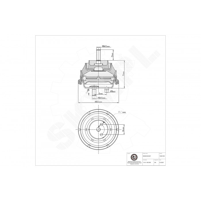 Support Moteur Avant Pour BMW Série 3 E36 E46 Z4 E85 11811092583 11811136542