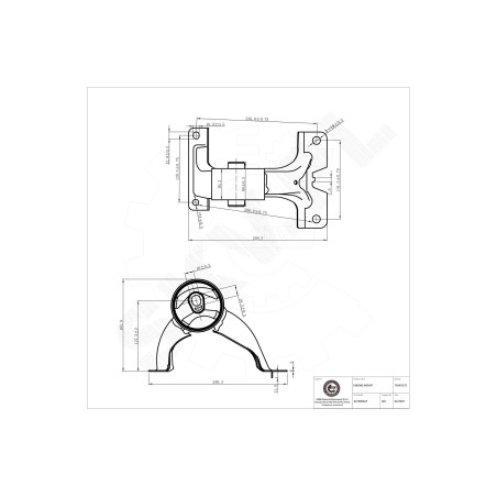 Support Moteur Arrière Pour Chrysler Grand Voyager V 5273893AF