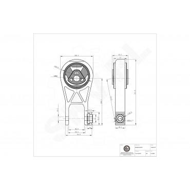 Support Moteur Arrière Pour Peugeot Fiat Citroën 1631724180 1343631080 180695