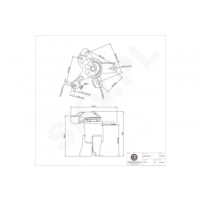 Support Moteur Droit Pour Ford B-Max Fiesta VI 1519602 1526662 1536950 1546648