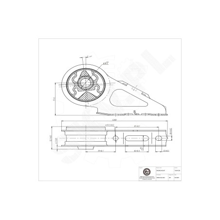 Support Moteur Gauche Pour Honda Jazz II III 50840SAA003