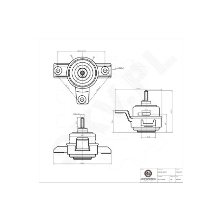 Support Moteur Droit Pour Hyundai ix55 Santa Fé II 218112B000