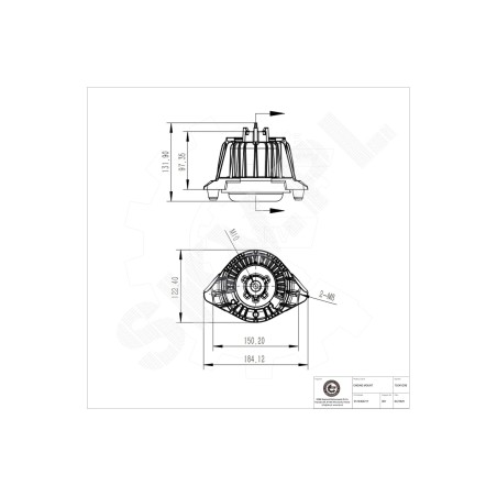 Support Moteur Pour Mercedes-Benz Classe E T-Model A2122407217