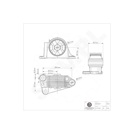 Support Moteur Arrière Droit Pour Mini Mini 22116756405