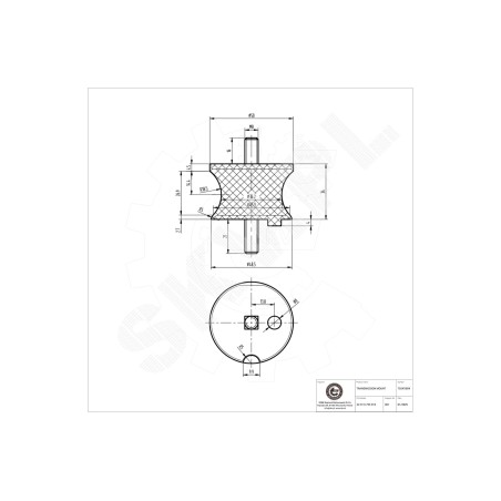 Support de Boite de Vitesses Pour BMW Série 1 E81 E82 E87 E88 3 E30 22316753316