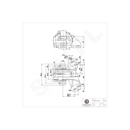 Support de Boite de Vitesses Pour Peugeot 407 Citroën C5 181398 181396