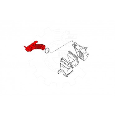 Tuyau d'Admission d'Air Pour Nissan Qashqai Sentra VI 16576ET00A