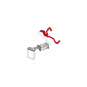 Tuyau de Chauffage Pour Peugeot Partner Citroën ZX 1351Q1 6464PZ