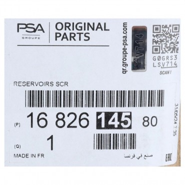 Réservoir Adblue Pour Peugeot Citroën DS 9807475580, 1682614580, 1682619080