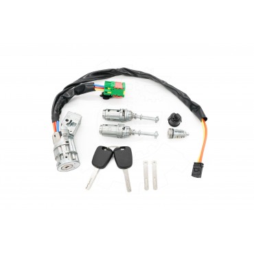 Kit Serrure d'Allumage + 2 Barillets de Porte Pour Citroën C2 C3 4162AG