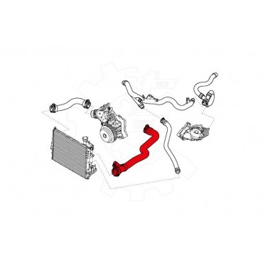 Tuyau de Refroidissement Pour BMW Série 3 E46 11532249778 2249778