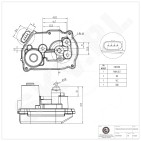 Actuateur de Turbo Wastegate Pour VW Phaeton Touareg Audi A4 A6 A8 Q7