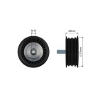 Galet Tendeur Courroie d'Accessoire Pour VW Audi Bentley Spyker 07D145276A