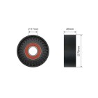 Galet Tendeur Courroie d'Accessoire Pour BMW Opel Land Rover 64557786287