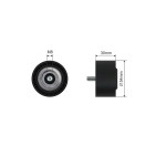 Galet Tendeur Courroie d'Accessoire Pour Mercedes-Benz Chrysler Jeep A6422002570