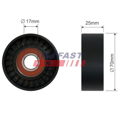 Galet Tendeur Courroie d'Accessoire Pour Peugeot Fiat Citroën Iveco 1611423880
