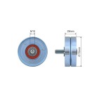 Galet Tendeur Courroie d'Accessoire Pour Peugeot 206 306 406 605 806 Citroën