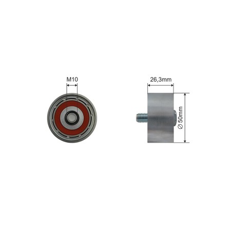 Galet Tendeur Courroie d'Accessoire Pour Hyundai i10 i20 Kia Picanto