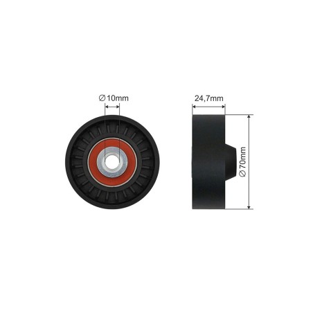 Galet Tendeur Courroie d'Accessoire Pour Suzuki Grand Vitara II 1753078K00