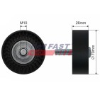 Galet enrouleur de Courroie d'Accessoire Pour Opel Fiat 500 Alfa Romeo Suzuki